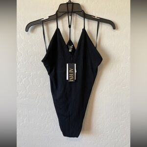 AFRM Black Strappy Bodysuit